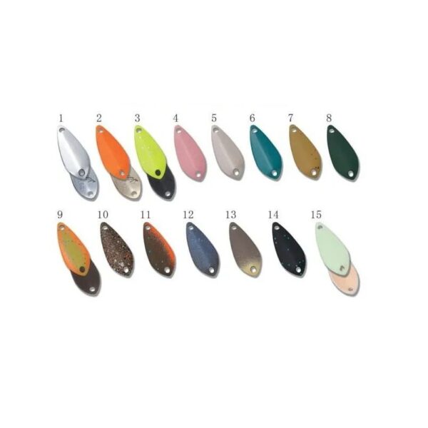 ondulanti forest chaser 0.6 1.2 grammi color chart 4fishing